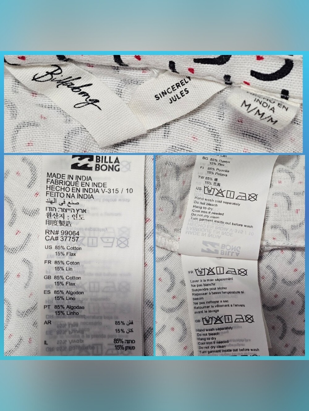 Billabong x Sincerely Jules "Love Tripper" Midi Dress Sweetheart Neckline Ruffle - Picture 3 of 15